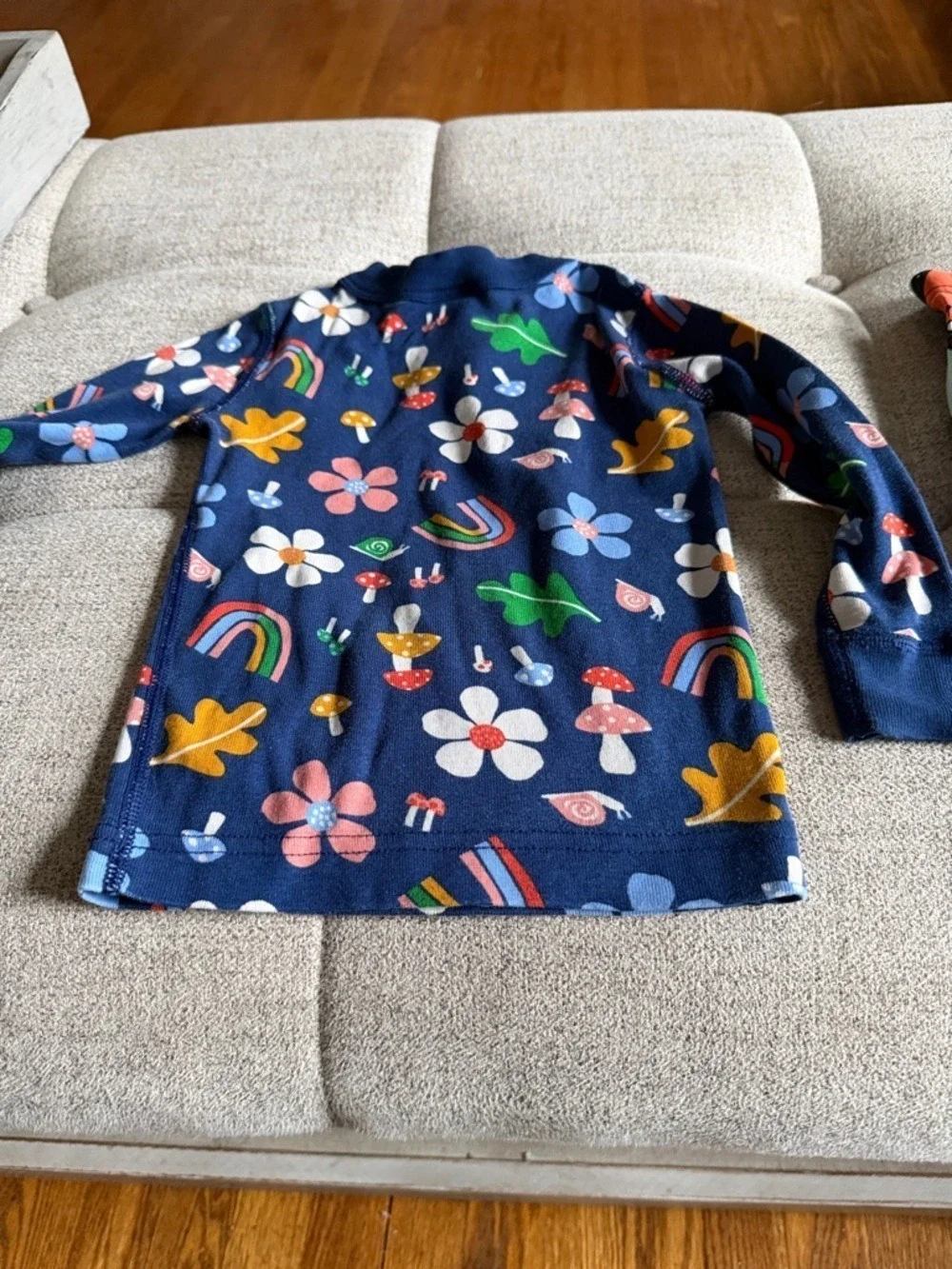 Hanna Andersson 2T Pajama separates Navy Floral Rainbow Ghost Print Bundle